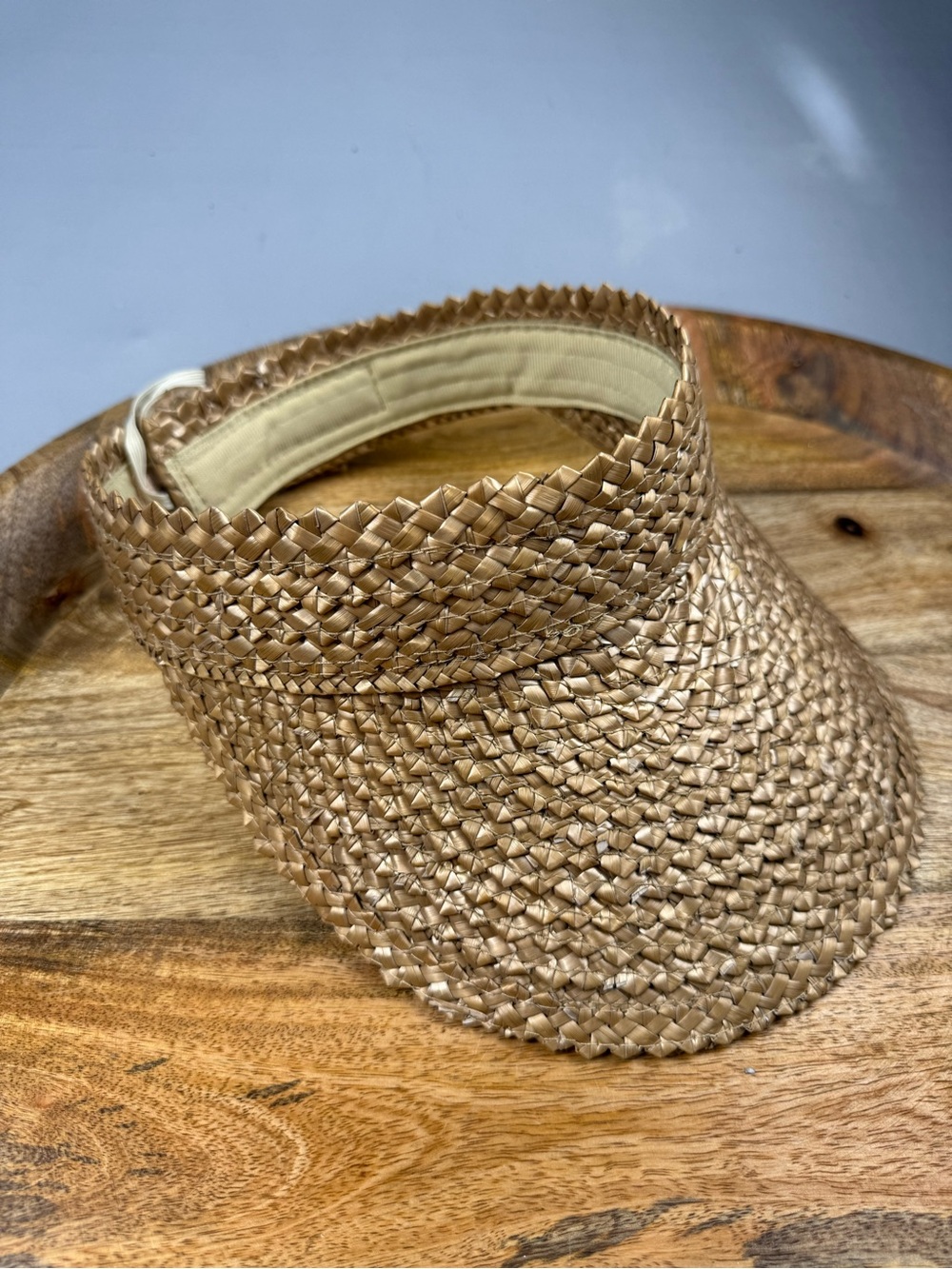East West Natural Straw Sun Visor Beach Golf Tennis Resort Hat